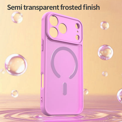 Husa MagSafe pentru Apple iPhone 18 Pro / 17 Pro, Techsuit, HaloFrost II, Roz