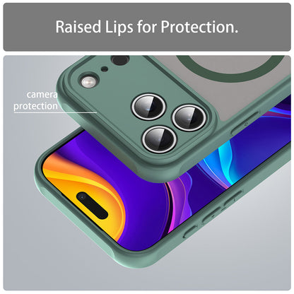 Husa MagSafe pentru Apple iPhone 18 Pro / 17 Pro, Techsuit, HaloFrost II, Verde