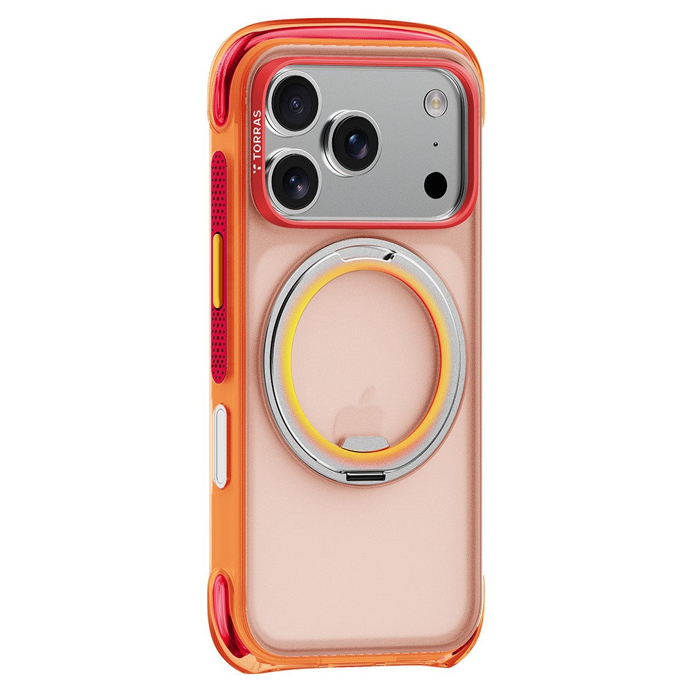 Husa MagSafe pentru Apple iPhone 18 Pro / 17 Pro, Torras, O3 Air Core, Portocalie