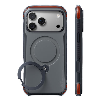 Husa MagSafe pentru Apple iPhone 18 Pro / 17 Pro, Torras, Ostand Q3 Air Pro, Neagra