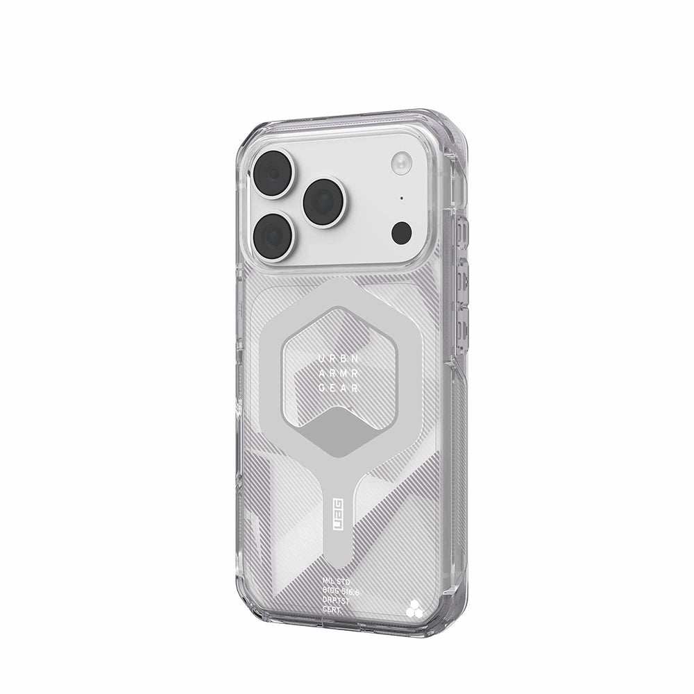 Husa MagSafe pentru Apple iPhone 18 Pro / 17 Pro, Urban Armor Gear, Plyo, Argintie