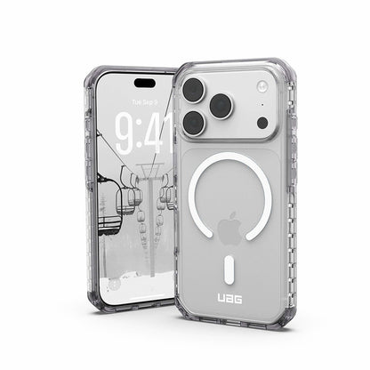 Husa MagSafe pentru Apple iPhone 18 Pro / 17 Pro, Urban Armor Gear, Plyo LT, Argintie