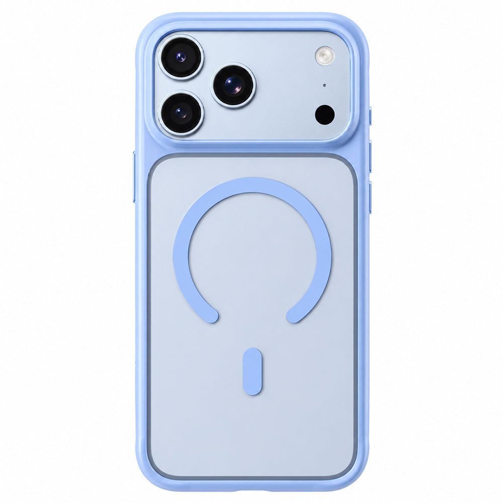 Husa MagSafe pentru Apple iPhone 18 Pro Max / 17 Pro Max, Blueo, APE Anti-Drop, Albastra