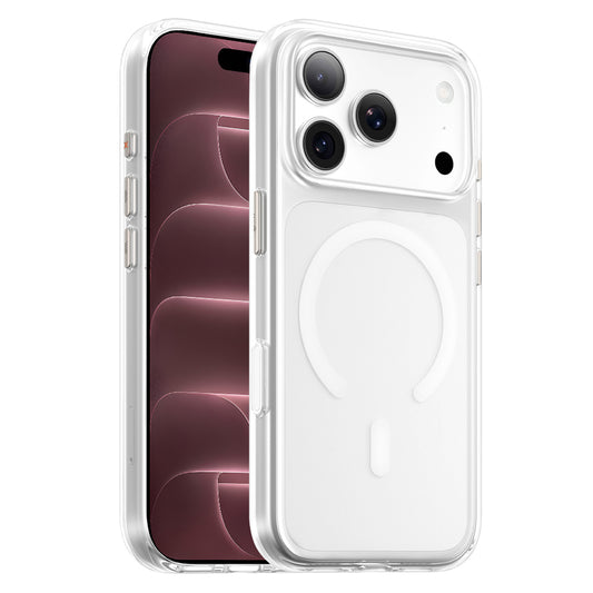 Husa MagSafe pentru Apple iPhone 18 Pro Max / 17 Pro Max, Blueo, Crystal Pro Anti-Drop, Transparenta