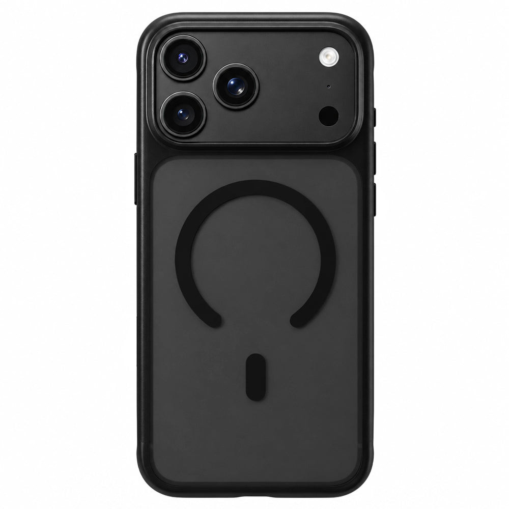Husa MagSafe pentru Apple iPhone 18 Pro Max / 17 Pro Max, Blueo, Skin Friendly Anti-Drop, Neagra Satinata