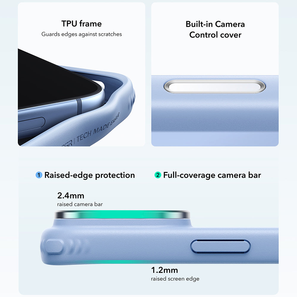 Husa MagSafe pentru Apple iPhone 18 Pro Max / 17 Pro Max, ESR, Classic Hybrid Kickstand, Bleu Satinata