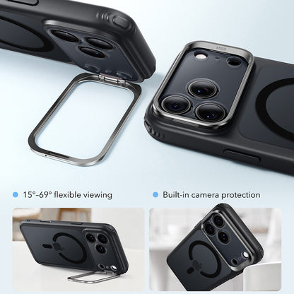 Husa MagSafe pentru Apple iPhone 18 Pro Max / 17 Pro Max, ESR, Classic Hybrid Kickstand, Neagra Satinata
