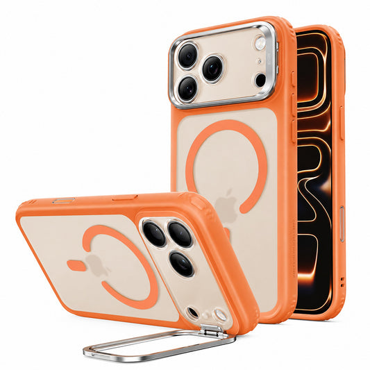 Husa MagSafe pentru Apple iPhone 18 Pro Max / 17 Pro Max, ESR, Classic Hybrid Kickstand, Portocalie Satinata