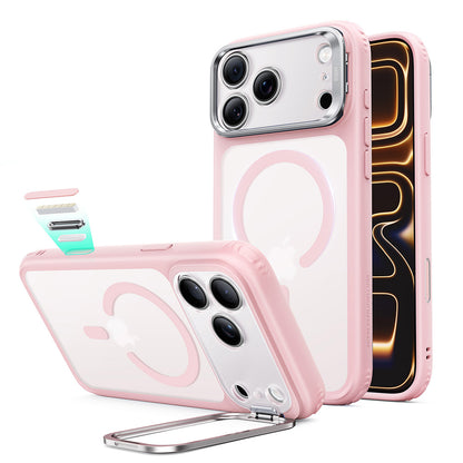 Husa MagSafe pentru Apple iPhone 18 Pro Max / 17 Pro Max, ESR, Classic Hybrid Kickstand, Roz Satinata