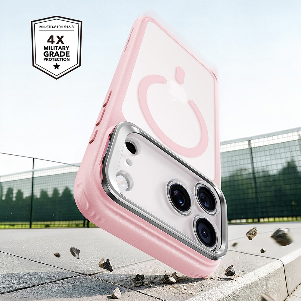 Husa MagSafe pentru Apple iPhone 18 Pro Max / 17 Pro Max, ESR, Classic Hybrid Kickstand, Roz Satinata