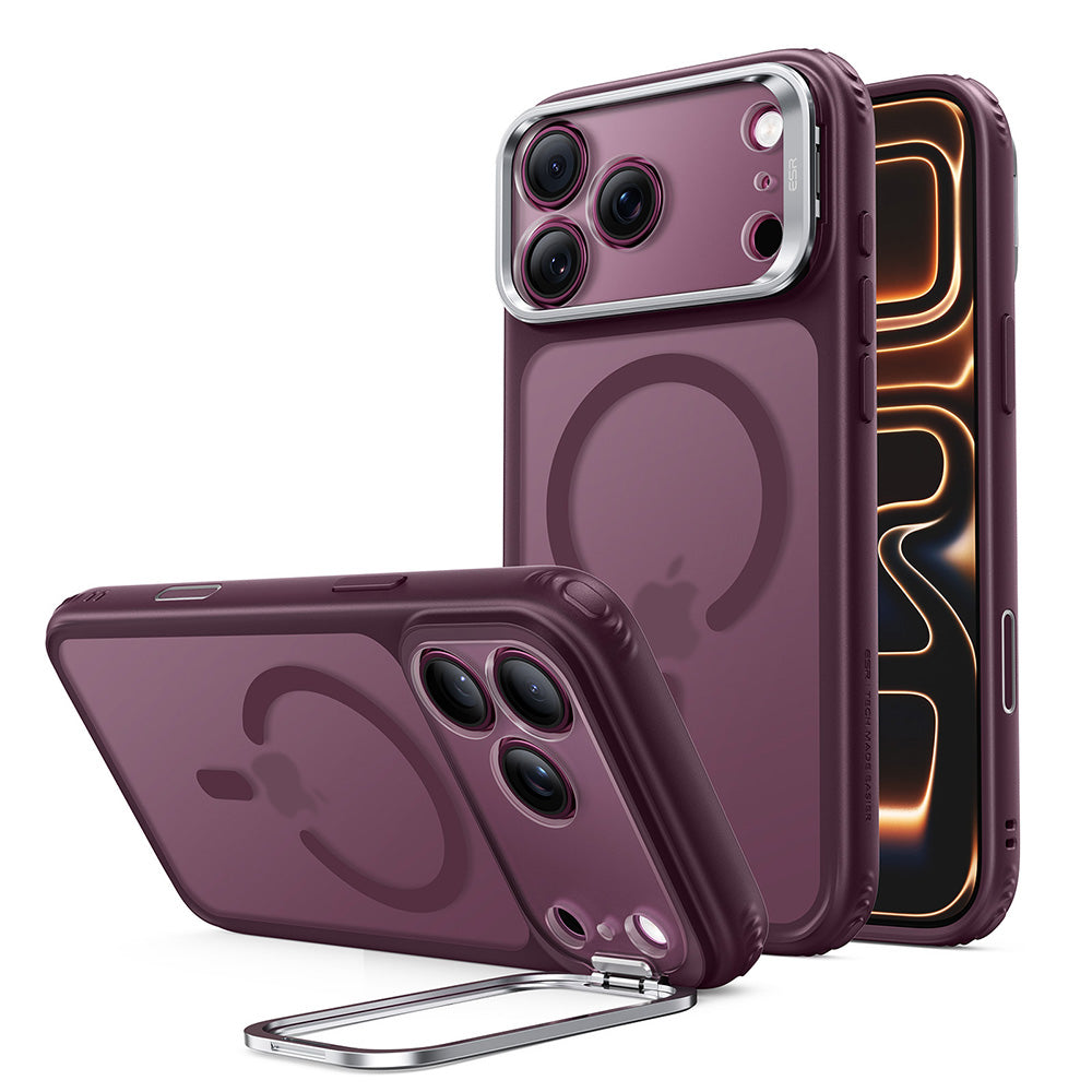 Husa MagSafe pentru Apple iPhone 18 Pro Max / 17 Pro Max, ESR, Classic Hybrid Kickstand, Visinie Inchis Satinata