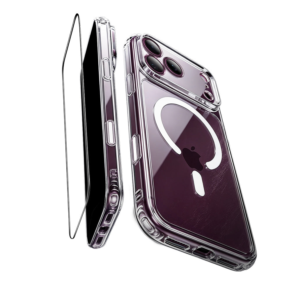 Husa MagSafe pentru Apple iPhone 18 Pro Max / 17 Pro Max, ESR, Classic Hybrid with Screen Protector, Transparenta