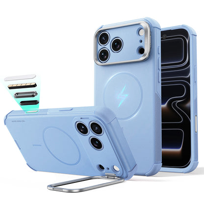 Husa MagSafe pentru Apple iPhone 18 Pro Max / 17 Pro Max, ESR, Cyber Armor Kickstand, Bleu