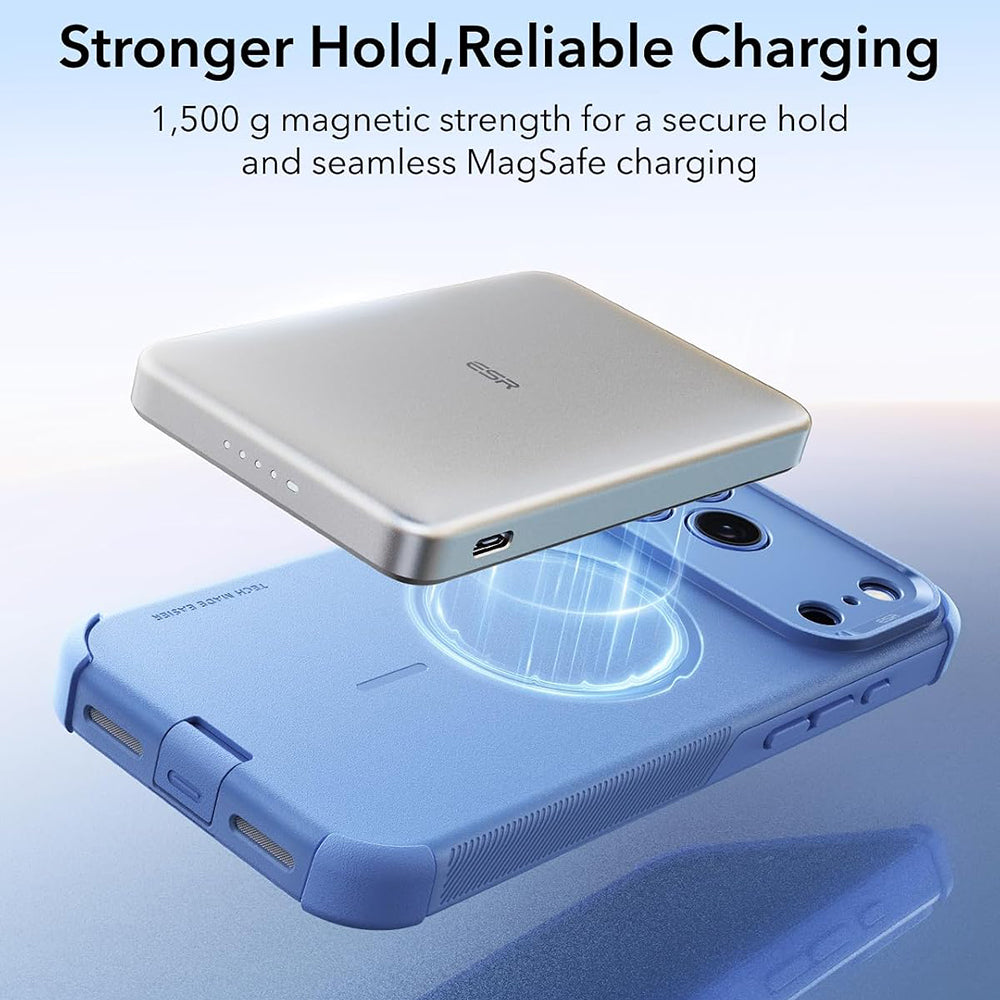 Husa MagSafe pentru Apple iPhone 18 Pro Max / 17 Pro Max, ESR, Cyber, Bleu