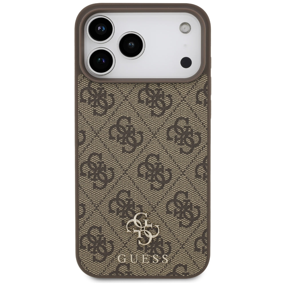 Husa MagSafe pentru Apple iPhone 18 Pro Max / 17 Pro Max, Guess, 4G Small and Classic, Maro