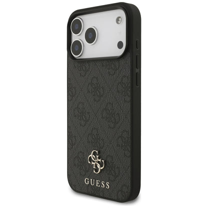 Husa MagSafe pentru Apple iPhone 18 Pro Max / 17 Pro Max, Guess, 4G Small and Classic, Neagra