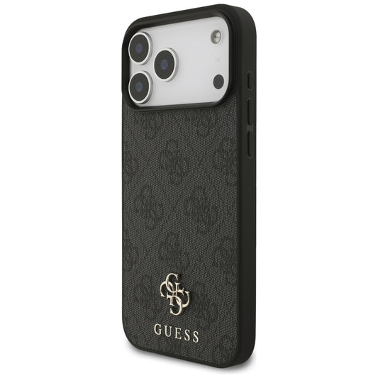 Husa MagSafe pentru Apple iPhone 18 Pro Max / 17 Pro Max, Guess, 4G Small and Classic, Neagra