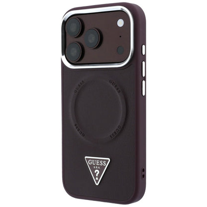 Husa MagSafe pentru Apple iPhone 18 Pro Max / 17 Pro Max, Guess, Triangle Logo, Visinie