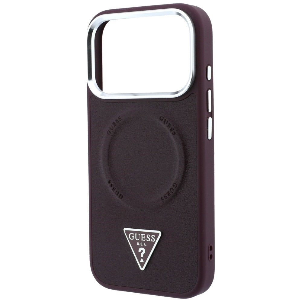 Husa MagSafe pentru Apple iPhone 18 Pro Max / 17 Pro Max, Guess, Triangle Logo, Visinie