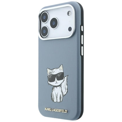Husa MagSafe pentru Apple iPhone 18 Pro Max / 17 Pro Max, Karl Lagerfeld, Choupette Sketch, Bleu