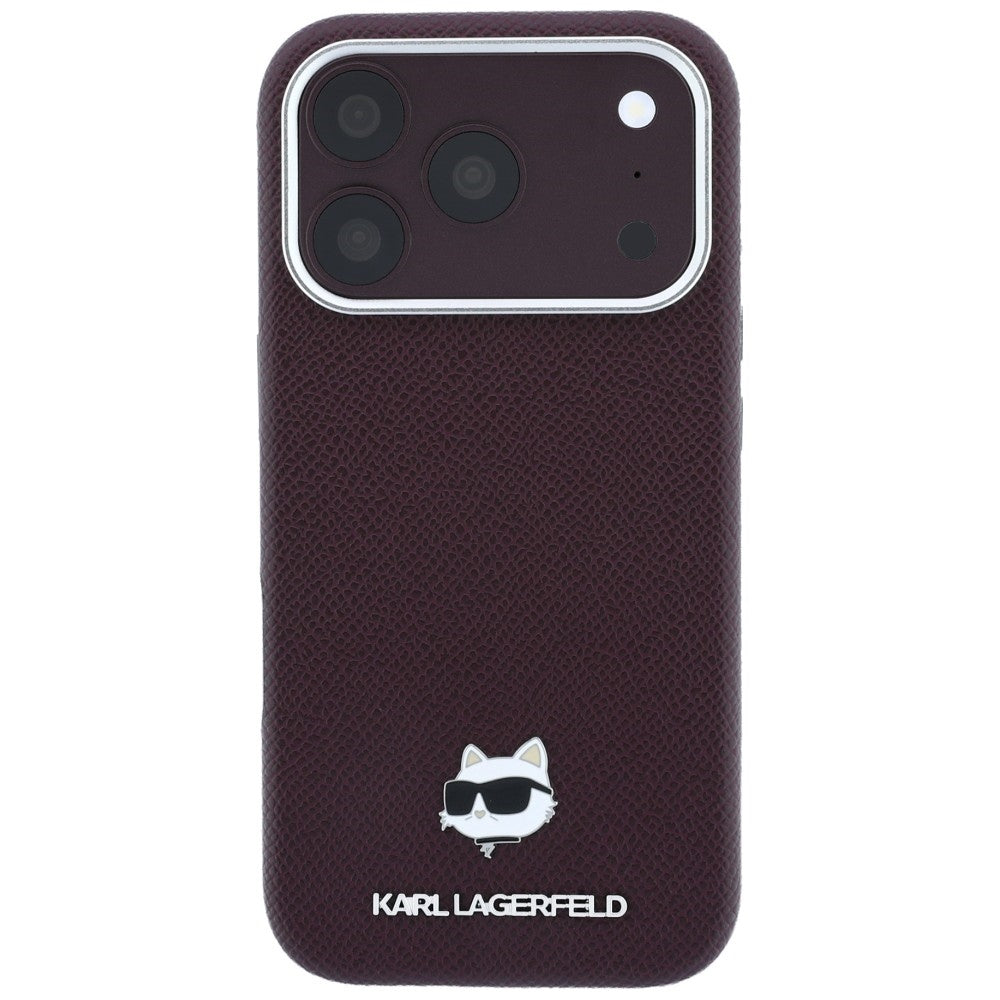 Husa MagSafe pentru Apple iPhone 18 Pro Max / 17 Pro Max, Karl Lagerfeld, Grained Choupette Head, Visinie