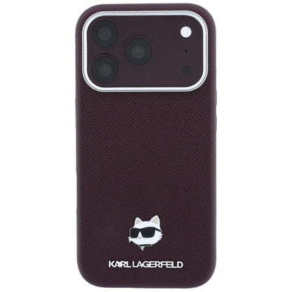 Husa MagSafe pentru Apple iPhone 18 Pro Max / 17 Pro Max, Karl Lagerfeld, Grained Choupette Head, Visinie