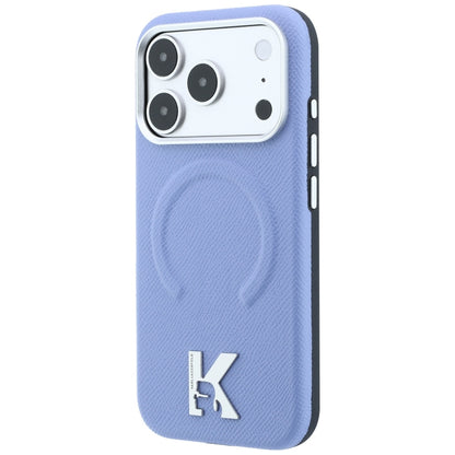 Husa MagSafe pentru Apple iPhone 18 Pro Max / 17 Pro Max, Karl Lagerfeld, Grained Embossed Ring , Bleu