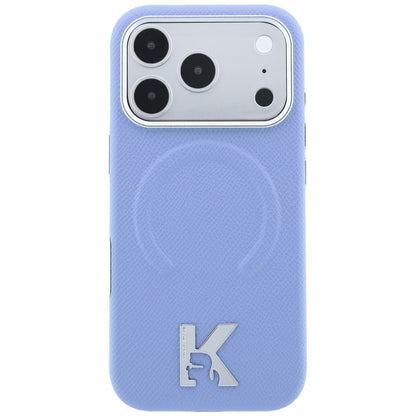 Husa MagSafe pentru Apple iPhone 18 Pro Max / 17 Pro Max, Karl Lagerfeld, Grained Embossed Ring , Bleu