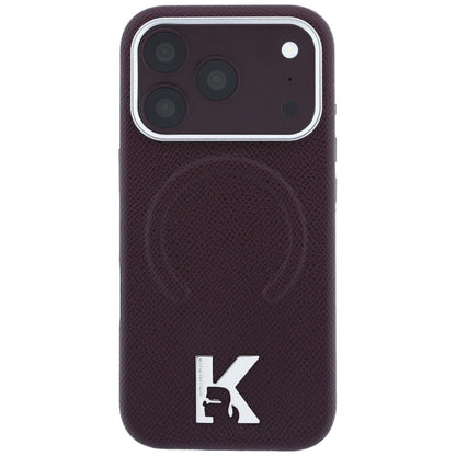 Husa MagSafe pentru Apple iPhone 18 Pro Max / 17 Pro Max, Karl Lagerfeld, Grained Embossed Ring , Visinie