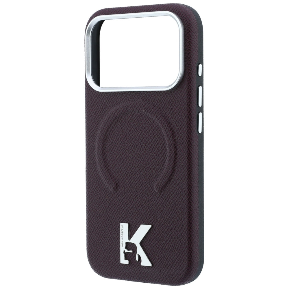 Husa MagSafe pentru Apple iPhone 18 Pro Max / 17 Pro Max, Karl Lagerfeld, Grained Embossed Ring , Visinie