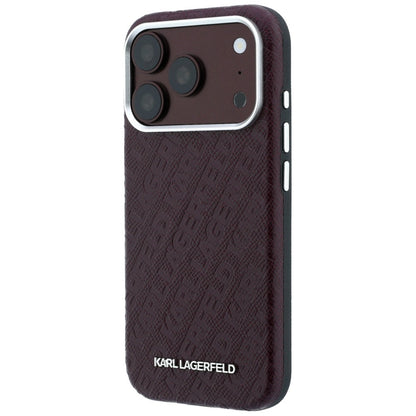 Husa MagSafe pentru Apple iPhone 18 Pro Max / 17 Pro Max, Karl Lagerfeld, Grained Metal Logo, Visinie