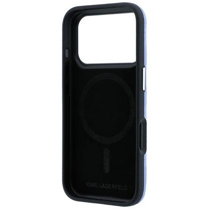 Husa MagSafe pentru Apple iPhone 18 Pro Max / 17 Pro Max, Karl Lagerfeld, Grained Mono Resin Logo, Bleu