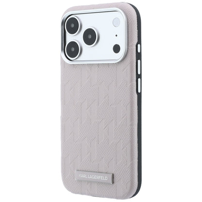 Husa MagSafe pentru Apple iPhone 18 Pro Max / 17 Pro Max, Karl Lagerfeld, Grained Mono Resin Logo, Roz