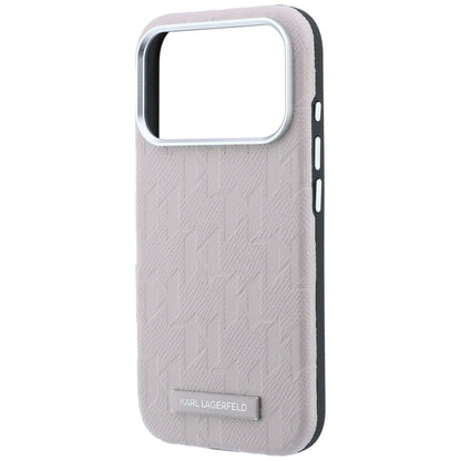 Husa MagSafe pentru Apple iPhone 18 Pro Max / 17 Pro Max, Karl Lagerfeld, Grained Mono Resin Logo, Roz