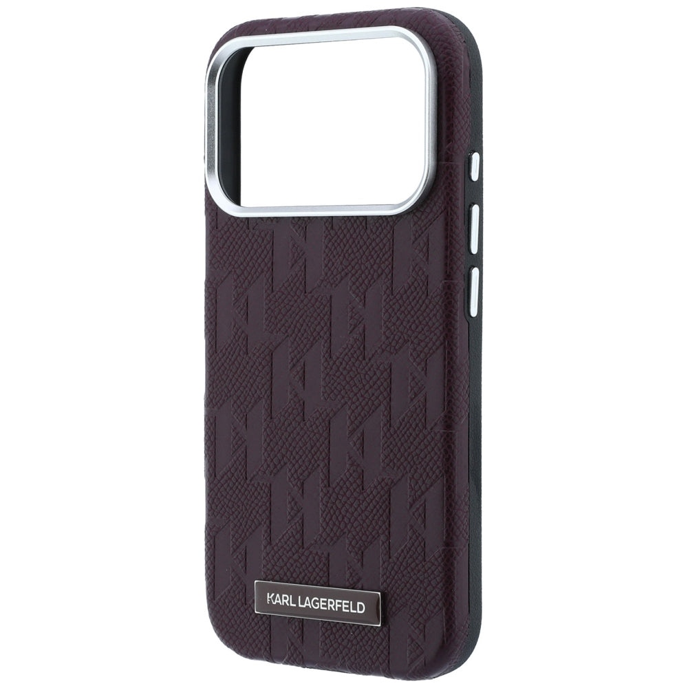 Husa MagSafe pentru Apple iPhone 18 Pro Max / 17 Pro Max, Karl Lagerfeld, Grained Mono Resin Logo, Visinie