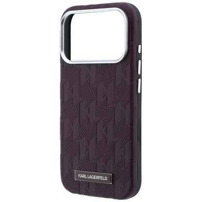 Husa MagSafe pentru Apple iPhone 18 Pro Max / 17 Pro Max, Karl Lagerfeld, Grained Mono Resin Logo, Visinie