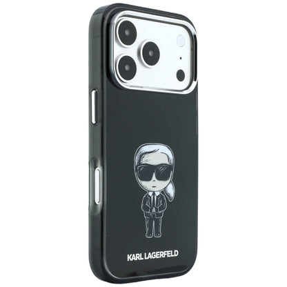 Husa MagSafe pentru Apple iPhone 18 Pro Max / 17 Pro Max, Karl Lagerfeld, HC IML Ikonik Sketch Print, Neagra