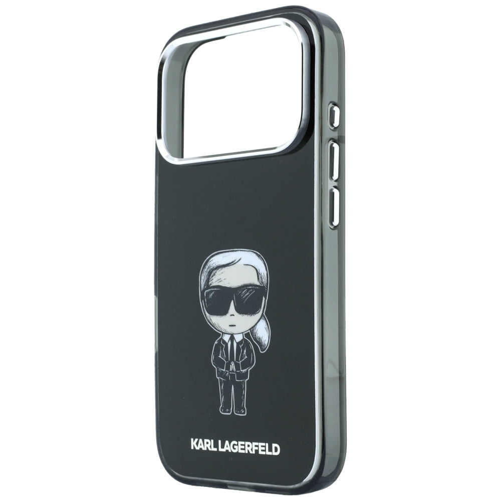 Husa MagSafe pentru Apple iPhone 18 Pro Max / 17 Pro Max, Karl Lagerfeld, HC IML Ikonik Sketch Print, Neagra