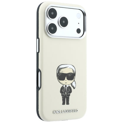 Husa MagSafe pentru Apple iPhone 18 Pro Max / 17 Pro Max, Karl Lagerfeld, Ikonik Sketch, Bej