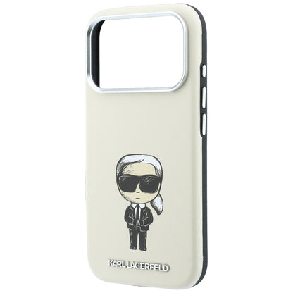 Husa MagSafe pentru Apple iPhone 18 Pro Max / 17 Pro Max, Karl Lagerfeld, Ikonik Sketch, Bej