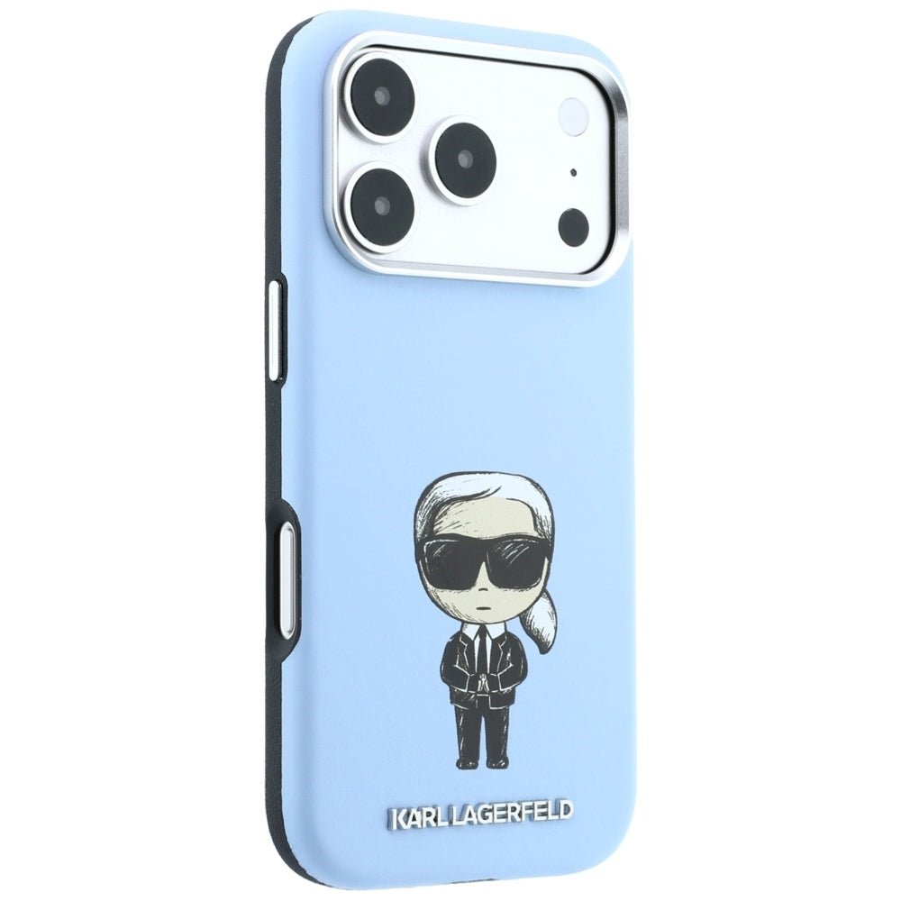 Husa MagSafe pentru Apple iPhone 18 Pro Max / 17 Pro Max, Karl Lagerfeld, Ikonik Sketch, Bleu
