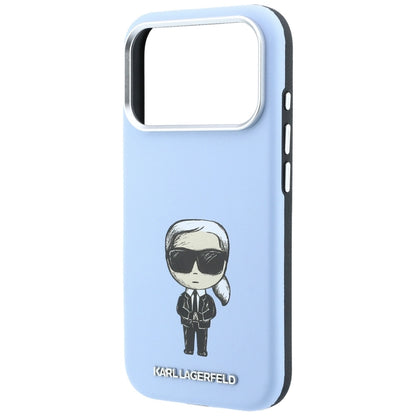 Husa MagSafe pentru Apple iPhone 18 Pro Max / 17 Pro Max, Karl Lagerfeld, Ikonik Sketch, Bleu