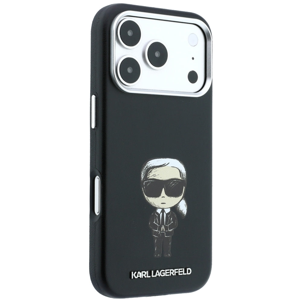 Husa MagSafe pentru Apple iPhone 18 Pro Max / 17 Pro Max, Karl Lagerfeld, Ikonik Sketch, Neagra