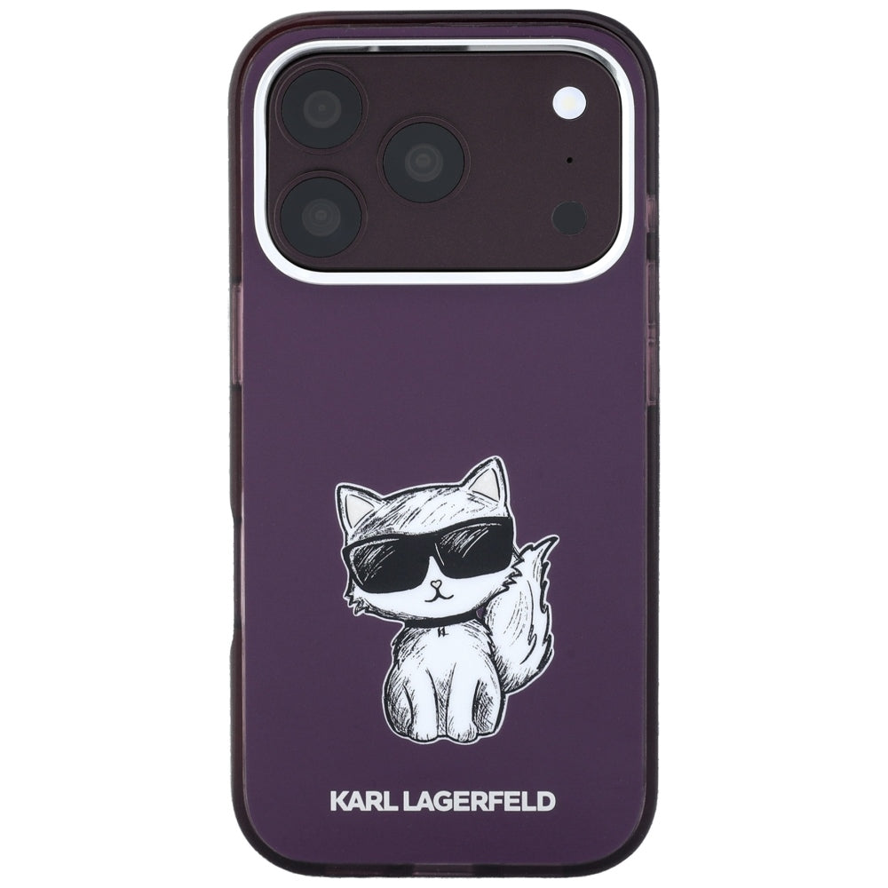 Husa MagSafe pentru Apple iPhone 18 Pro Max / 17 Pro Max, Karl Lagerfeld, IML Choupette Body Sketch Print, Visinie