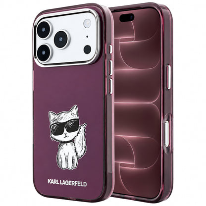 Husa MagSafe pentru Apple iPhone 18 Pro Max / 17 Pro Max, Karl Lagerfeld, IML Choupette Body Sketch Print, Visinie