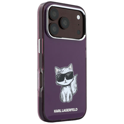 Husa MagSafe pentru Apple iPhone 18 Pro Max / 17 Pro Max, Karl Lagerfeld, IML Choupette Body Sketch Print, Visinie