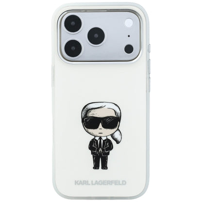Husa MagSafe pentru Apple iPhone 18 Pro Max / 17 Pro Max, Karl Lagerfeld, IML Ikonik Sketch Print, Bej