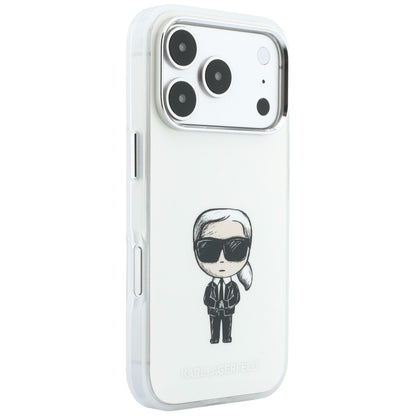 Husa MagSafe pentru Apple iPhone 18 Pro Max / 17 Pro Max, Karl Lagerfeld, IML Ikonik Sketch Print, Bej