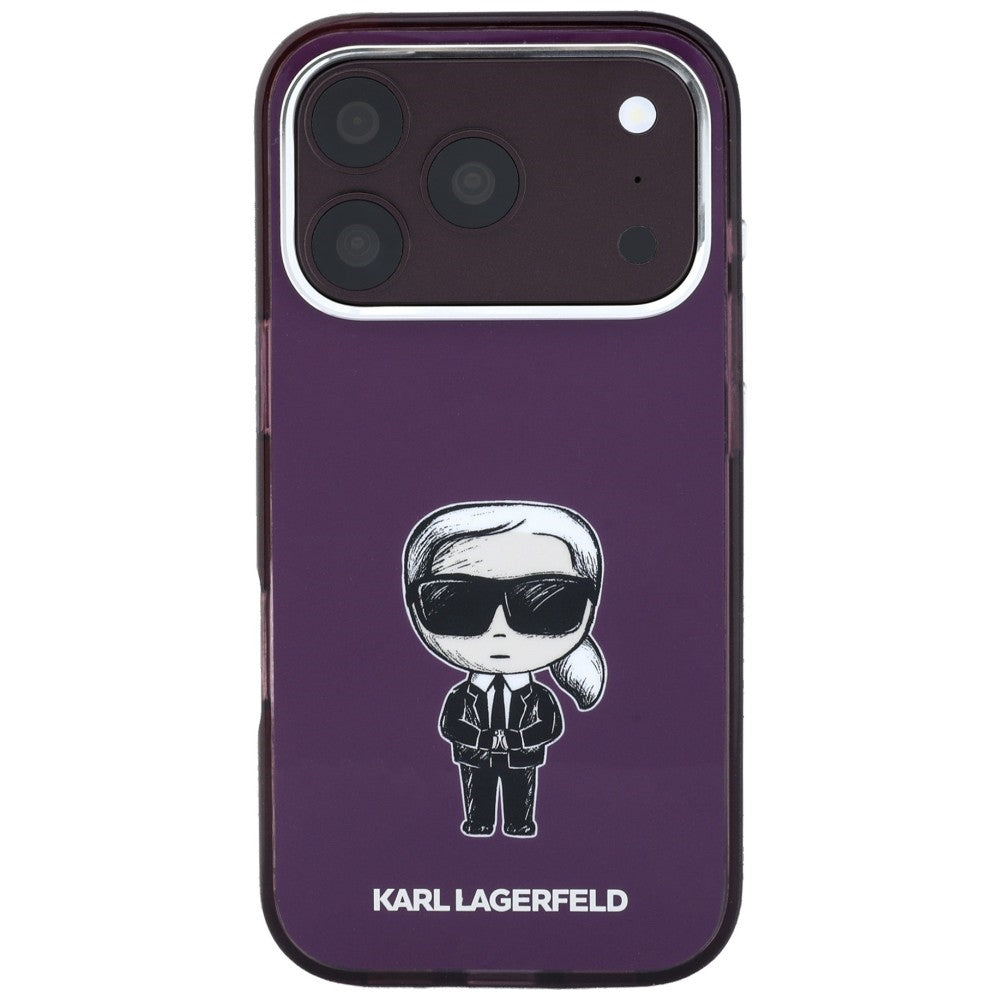 Husa MagSafe pentru Apple iPhone 18 Pro Max / 17 Pro Max, Karl Lagerfeld, IML Ikonik Sketch Print, Visinie