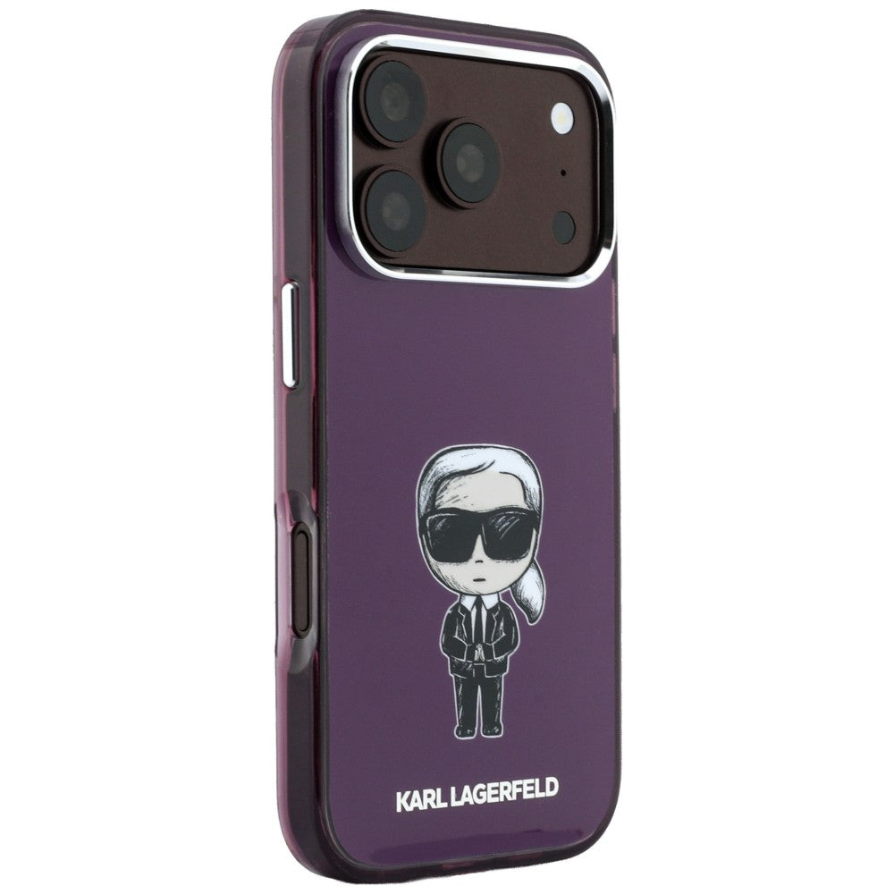 Husa MagSafe pentru Apple iPhone 18 Pro Max / 17 Pro Max, Karl Lagerfeld, IML Ikonik Sketch Print, Visinie